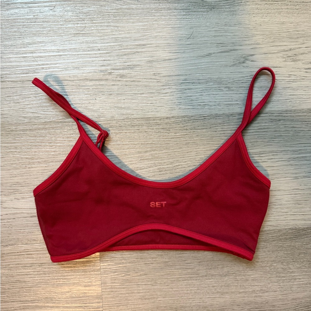 Set Active Bra top Cherry Size Small
